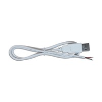 Cable USB a macho personalizado de 18AWG con cobre puro, 2 núcleos, 4 núcleos, cola estañada en blanco y negro para uso de cámara y teléfono móvil