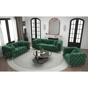 أريكة مخملية فاخرة نوفا ، أثاث منزلي حديث ، أريكة مقطعية ، طقم قماش تشيسترفيلد - Product Image 3