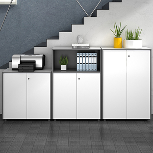 Armoires de classement à usage commercial Armoire de rangement blanche avec étagères et portes Classeur Mobilier de bureau pour Managaer - Product Image 6