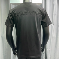 T-shirt 100% coton, mode OEM, haute qualité, t-shirts personnalisés pour hommes, broderie, impression, t-shirt en coton, t-shirt brodé 3D
