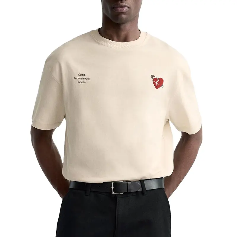 2024 कॉटन हैवीवेट टी शर्ट ड्रॉप शोल्डर टी-शर्ट्स 240जीएसएम टी शर्ट हैवी वेट टी-शर्ट क्रॉप्ड प्रिंट यूनिसेक्स टीशर्ट्स