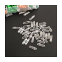 Fabricant Impression de logo personnalisée Capsules HPMC vides transparentes Taille 0 00 Capsules végétariennes transparentes