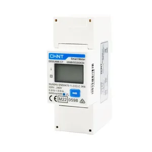 Single phase Modbus Din Rail digital RS485 power analyzer energy meter