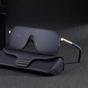 Lunettes de soleil carrées My-99278, monture en plastique noir et métal, protection UV400, coupe-vent, pour hommes, sports de plein air, cyclisme - Product Image 4