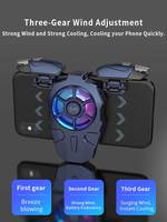 Ventilateur réglable MEMO AK03, manette de jeu RGB, contrôleur de jeu PUBG, déclencheur, batterie 400 mAh