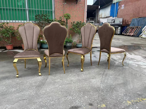 Cojín blanco moderno de lujo tapizado Silla de boda decoración barato cómodo Hotel sillas de acero inoxidable - Product Image 3