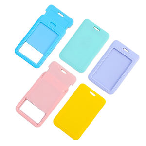 カスタマイズされたロゴハードプラスチック垂直<span class=keywords><strong>ID</strong></span>バッジホルダー<span class=keywords><strong>ID</strong></span>カードホルダースライドオープンバッジケースプロテクターストラップ用 - Product Image 2