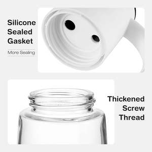 Distributeur Automatique Gravité Design Red Dot, Bouteille en Verre d'Huile d'Olive et de Vinaigre 500 ml pour Cuisine - Product Image 5