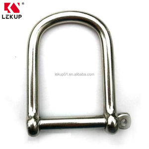 Grillete en D ancho <span class=keywords><strong>de</strong></span> grado marino <span class=keywords><strong>de</strong></span> 3/16'', 1/4'', 5/16'', 3/8'', 1/2'' <span class=keywords><strong>de</strong></span> acero inoxidable 316 con pasador <span class=keywords><strong>de</strong></span> collarín roscado - Product Image 3