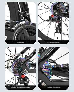 Vélo de route en fibre de carbone R5pro-Term, frein à disque, 24 vitesses, roues en alliage d'aluminium 700x28C, capacité de charge de 150 kg, pédale ordinaire de course - Product Image 6