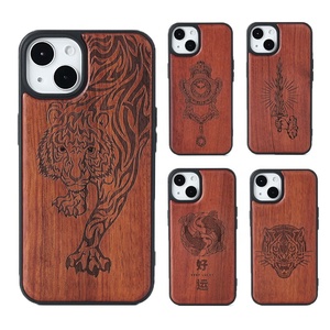 Custodia per <span class=keywords><strong>cellulare</strong></span> antiurto in TPU con inserto in vero legno naturale per iPhone 7 8 Plus X XS Max e <span class=keywords><strong>Samsung</strong></span> S10 S10plus - Product Image 1