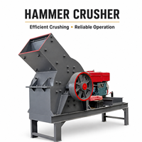 Concasseur à marteaux PC400x300 8-15t/h 11kw 200mm pour le broyage de petites roches, idéal pour les applications minières, la construction et les déchets agrégats