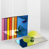 Plaque de miroir acrylique 1220x2440x1mm Or Argent Rose Bleu Épaisseur et taille personnalisables Service de découpe
