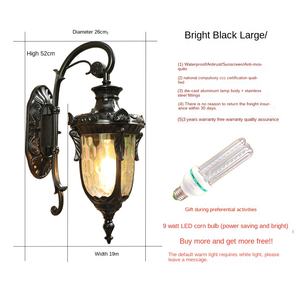 LOFT 110/220V โคมไฟเชิงเทียน LED ติดผนังสไตล์คลาสสิกหรูหราทำจากทองเหลืองทันสมัย - Product Image 4