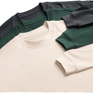 Camiseta Personalizada de Algodón 100% de Lujo para Hombre, Manga Térmica Ancha, 300 GSM, Diseño Sólido, Secado Rápido, Transpirable y Ecológica - Product Image 1