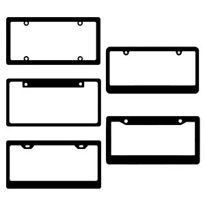 إطار لوحة ترخيص مخصص من ألياف الكربون بتصميم أمريكي، حامل لوحة ترخيص من ألياف الكربون - Product Image 6