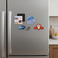 Aimants flexibles 50 cm² personnalisés, durables, promotionnels, pour réfrigérateur, en matériau magnétique, finition peinte, impression numérique