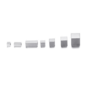 Accesorios de joyería DIY, cuentas espaciadoras de metal en forma de cubo, chapadas en oro y acero, para la fabricación de pulseras, 20 piezas de cada color. - Product Image 4