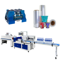 Machine d'emballage automatique électrique à film thermorétractable pour les applications alimentaires, des boissons et des produits chimiques, machine d'emballage industrielle