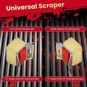 Brosse de nettoyage pour <span class=keywords><strong>barbecue</strong></span>, adaptée à tous les types de grils d'extérieur - Product Image 6