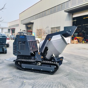 Mini 300L tự tải xi măng <span class=keywords><strong>Mixer</strong></span> xách tay theo dõi di động trộn bê tông với bơm 0.3 Cubic Mini Dumper - Product Image 3