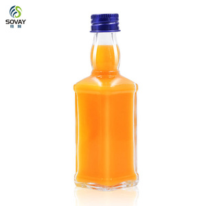 Conteneurs d'emballage en gros, usine, 50 ml, 100 ml, miniatures, bouteilles en verre pour jus, vin, <span class=keywords><strong>spiritueux</strong></span>, liqueurs, whisky, vodka, personnalisées - Product Image 3