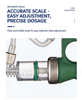 Seringue vétérinaire automatique de haute qualité 6 ml en matériau durable avec flacon, seringue continue en plastique et acier