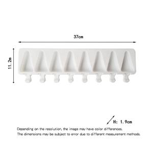 <span class=keywords><strong>Moule</strong></span> à crème glacée en Silicone de qualité alimentaire, 8 trous, triangle, Cube de glace Pop, bâtonnets à glace, Dessert, <span class=keywords><strong>moule</strong></span> à gâteau <span class=keywords><strong>Magnum</strong></span> DIY, fabrication de crème glacée - Product Image 6