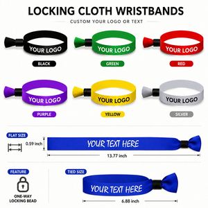 Pulseras de Tela para Eventos, Pulseras de Tela Personalizadas, Pulseras de Identificación Ajustables para Festivales de Música, Carnavales, Deportes - Product Image 3