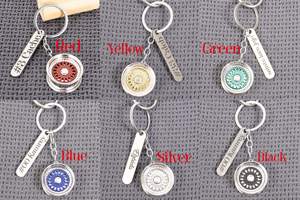 Portachiavi in Metallo Personalizzato con Incisione, Design Rotondo in Smalto Epossidico, Incisione Laser, Regalo Premium Durevole - Product Image 2