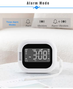 ساعة منبه رقمية محمولة حديثة قابلة لإعادة الشحن مع خاصية الاهتزاز وخاصية الغفوة القابلة للتعديل من 5 إلى 60 دقيقة للتقاعد - Product Image 5