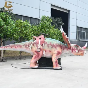 Coin Operated Dinosaur Rides Amusement Park Rides Animatronic Model Dinosaur Ride For Kids