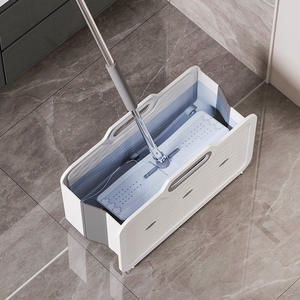 Cubo para fregona plegable, fregona Rectangular, paño plano, cepillo para lavar el suelo, cubo para apretar, cubo individual, almacenamiento en lavabo de drenaje - Product Image 3