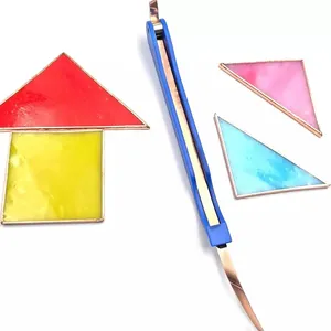 Outil de pose de feuille de cuivre pour vitrail, outil manuel pour vitrail, accessoires de pose, outil de pose de feuille de cuivre, outil de couture V4H2 - Product Image 6