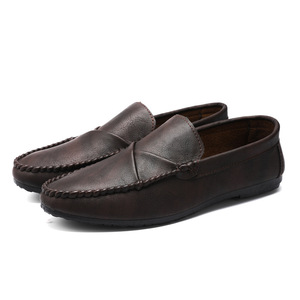 PU Leather <strong>Men's</strong> Shoes Luxury Elegant Casual Slip on Suit Loafers <strong>Men</strong> <strong>Moccasins</strong> Italian Black Brown Male Driving Shoes Sneakers - Product Image 1