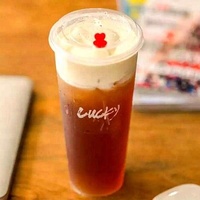 Gobelets en plastique jetables de 16oz avec couvercles, design à paroi unique, pour emballage, thé au lait, dessert, collation ou boisson, logo personnalisable