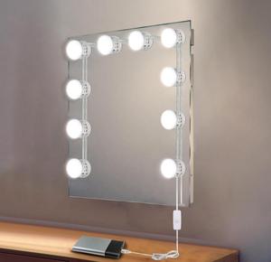 10pcs <span class=keywords><strong>LED</strong></span> Miroir <span class=keywords><strong>De</strong></span> Maquillage Lumière Vanité Maquillage <span class=keywords><strong>Salle</strong></span> <span class=keywords><strong>De</strong></span> Bains <span class=keywords><strong>LED</strong></span> Miroir Lumière <span class=keywords><strong>LED</strong></span> Ampoules <span class=keywords><strong>Kit</strong></span> , Dressing - Product Image 4