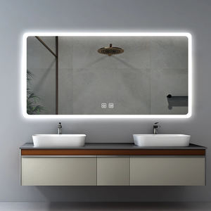 Espejo de Baño de Pared con Luz LED, Sensor Táctil Inteligente y Decoración Retroiluminada con Calefactor Antivaho - Product Image 4