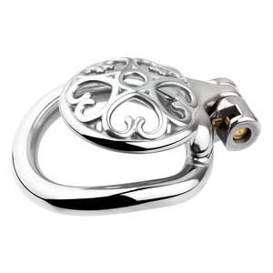 304 स्टेनलेस स्टील पीच दिल खोखला पुरुष शुद्धता डिवाइस के साथ कैथीटर बीडीएसएम कॉक कॉक शरीर खेल नियंत्रण पुरुष सेक्स खिलौने - Product Image 3