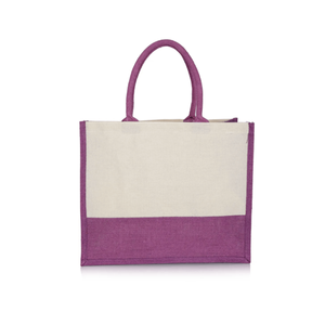 Bolsa de Compras de Yute de Tamaño Mediano con Logotipo Personalizado Directo de Fábrica, Bolsa Reutilizable de Fibra Natural para Compras y Venta al por Menor - Product Image 4