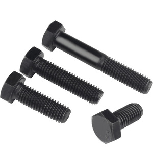 8.8 cấp hình lục giác bên ngoài mở rộng bu lông tiêu chuẩn quốc gia cơ khí vít đen <span class=keywords><strong>Hex</strong></span> M12 Đen vít thép cường độ cao - Product Image 1