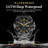 Reloj de Lujo para Hombre Poedagar 896, Original, Uso Diario, Resistente al Agua, Luminoso, de Acero Inoxidable, Reloj de Cuarzo para Hombre, Reloj Hombre, Montre