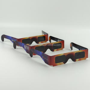 直接日食メガネ3D紙アンチUVサングラス安全な日焼け止めランダムカラー安全シェードアイプロテクションVRハードウェア - Product Image 2