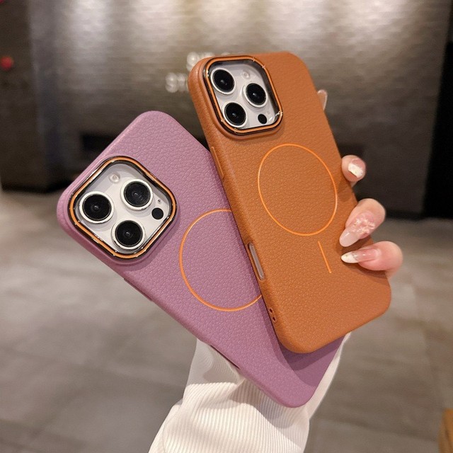 Wholesale Trend Luxury Soft Leather Magnetic Gentleman Mobile Phone Back Cover Case Accessories for Iphone 17 Pro Max 16 15 14