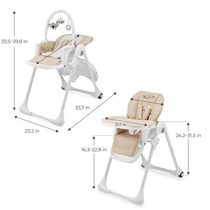 Chaise d'alimentation électrique pour bébé, design moderne, caractéristiques de sécurité, portable, pliable, durable, haute qualité, facile à nettoyer, en forme de L - Product Image 2