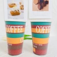 Haute qualité 16 oz écologique à paroi unique mousse tasse modèle personnalisé artisanat papier PE revêtement compost pour vin tequila Logo personnalisé
