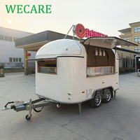 WECARE Chariot de desserts et limonades d'extérieur, Bar à jus mobile, Camion de restauration pour bubble tea, Remorque alimentaire, Remorque de concession