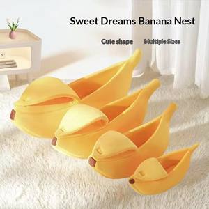 Bestseller Bananenförmiges Winter-Haustiernest Warmes Katzen- und Hamsterbett aus Kunststoff für Katzen- und Hundeschlafmatte - Product Image 2