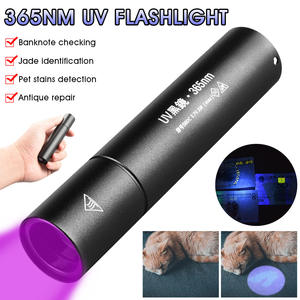 365nm UV Torch taşınabilir Pet İdrar akrep dedektörleri alüminyum alaşım Usb şarj edilebilir UV el feneri özelleştirmek logosu - Product Image 3