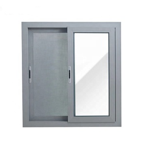 Cửa sổ trượt nhôm Hiện đại giá cả phải chăng kích thước tùy chỉnh, Thiết kế ngang cho ngôi nhà, sơn tĩnh điện bền - Product Image 5